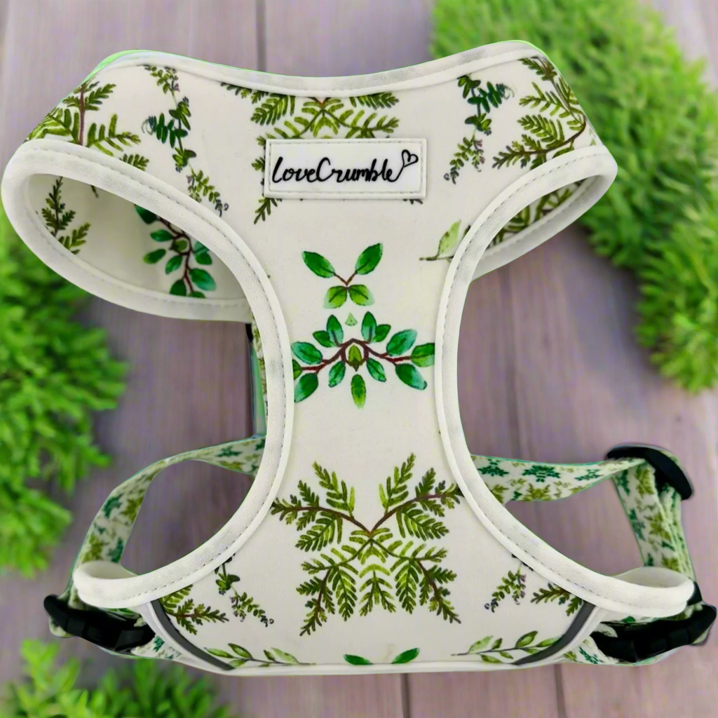 Botanical Garden Set - Dog Harness, Collar & Lead