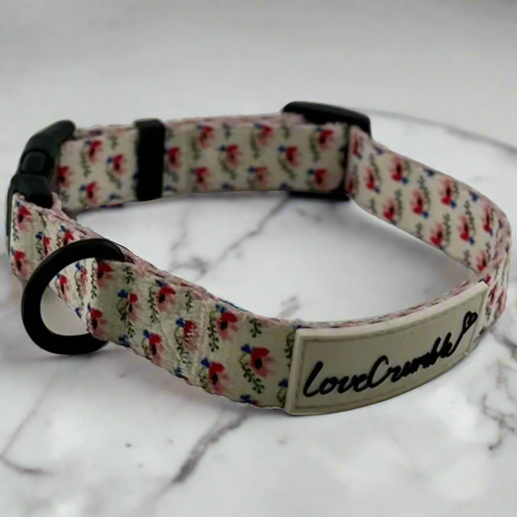 Chelsea Flowers Dog Collar & Lead Set