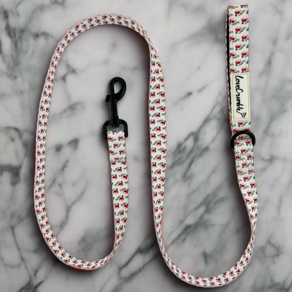 Chelsea Flowers Dog Collar & Lead Set