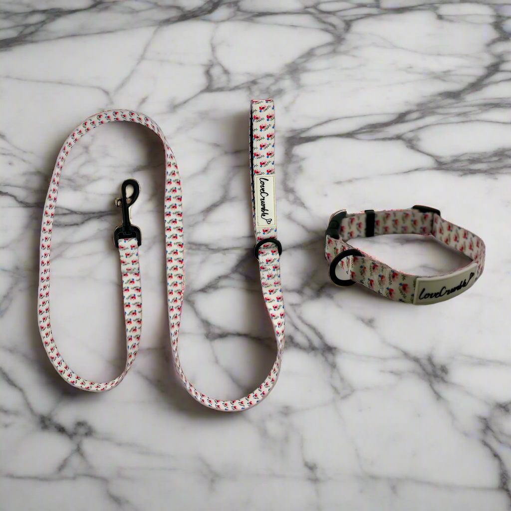 Chelsea Flowers Collar &amp; Lead Set