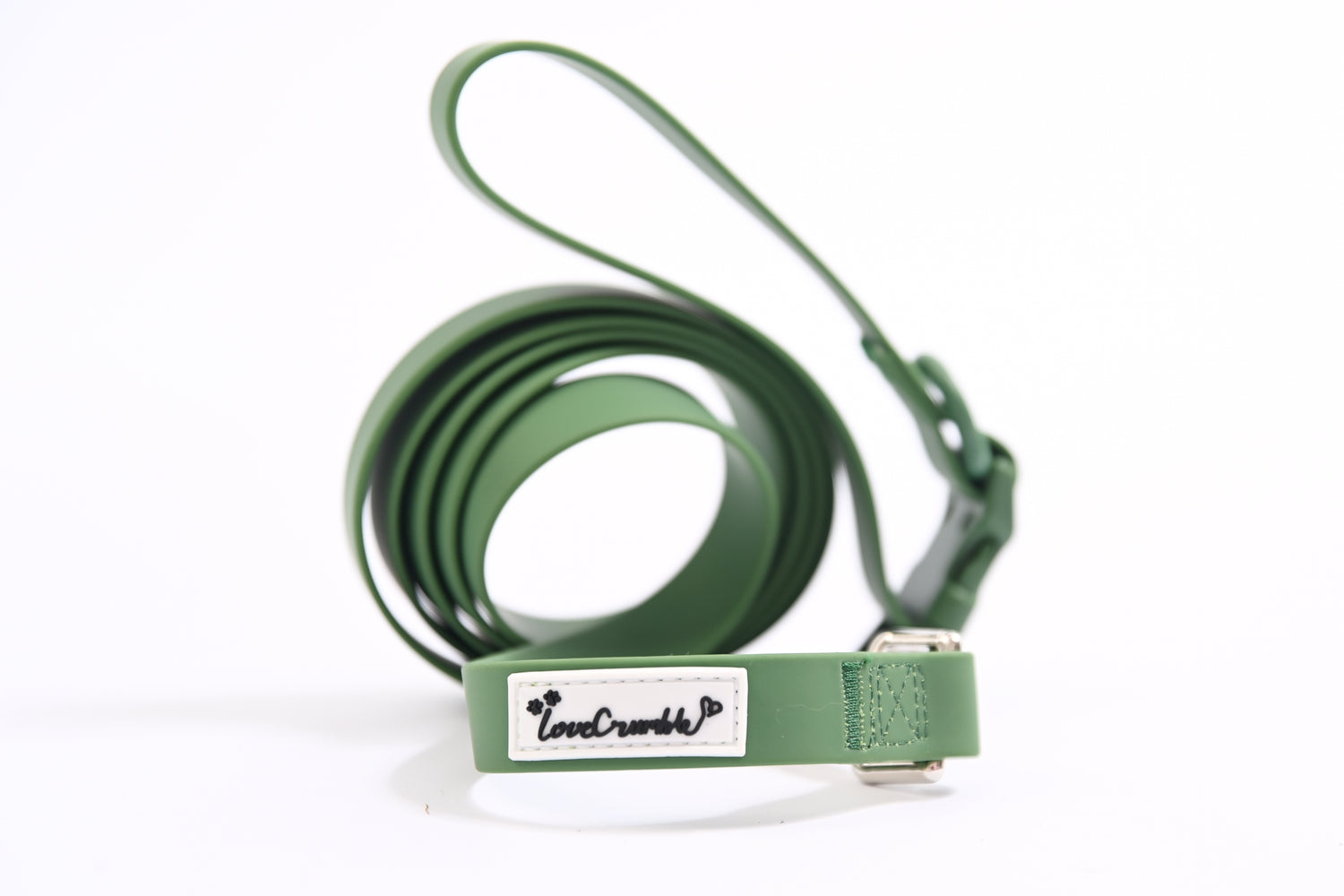 Biothane Wipe Clean Lead &amp; Collar - Earthy Green