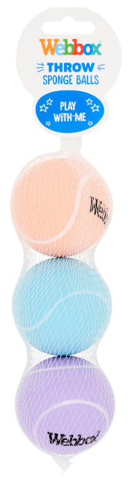 Webbox Fetch Sponge Ball Dog Toy